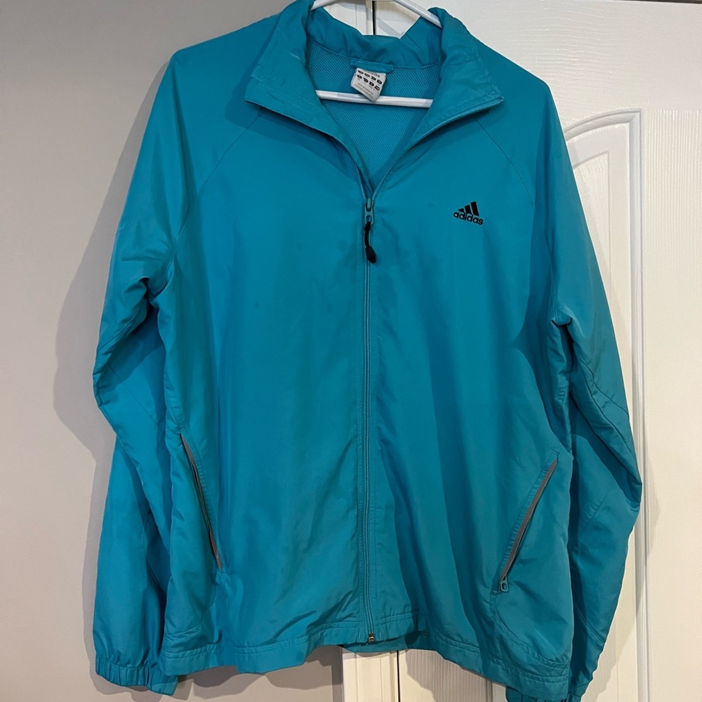 Adidas Teal Zip-Up Jacket